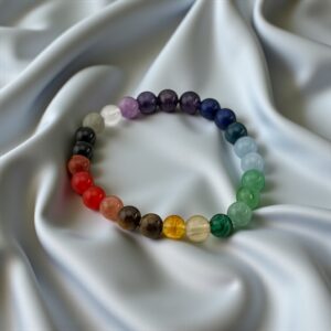 Aura Align  Stones: Amethyst + Lapis Lazuli + Blue Aventurine + Amazonite + Green Aventurine + Citrine + Red Jasper (For chakra balance, energy flow, and spiritual alignment)