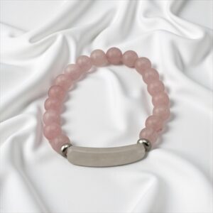 Blush Seal  Stones: Rose Quartz + White Jade (For personal magnetism, social confidence, and balanced energy)