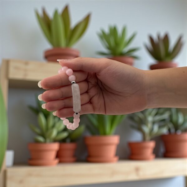 Blush Seal  Stones: Rose Quartz + White Jade (For personal magnetism, social confidence, and balanced energy) - Image 2