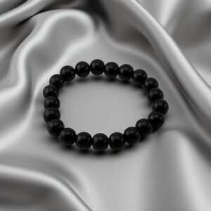 DarkGuard – 10mm Stone: Black Obsidian Purpose: Protection, grounding, and energetic shield
