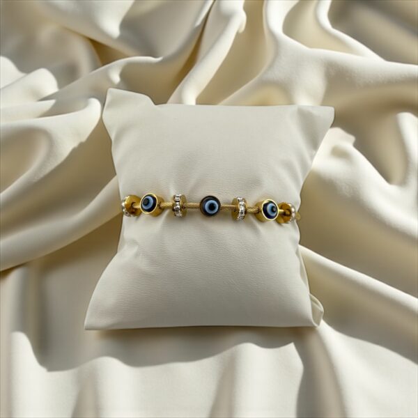 Guardian Luxe – Evil Eye Cable Bracelet - Image 3