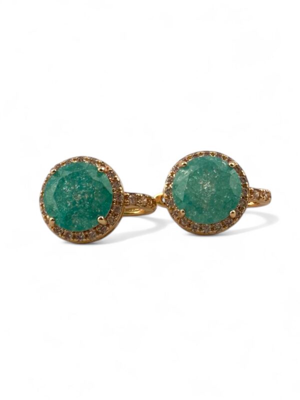 Amazonite Stud Earrings - Sea Whisper - Image 3