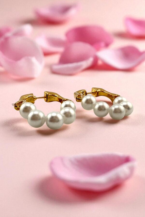 Pearl Celestial Earring – Grace in Every Drop - Image 2
