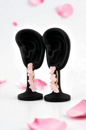 Blush Heart Hoops – Attract Love, Heal Gently