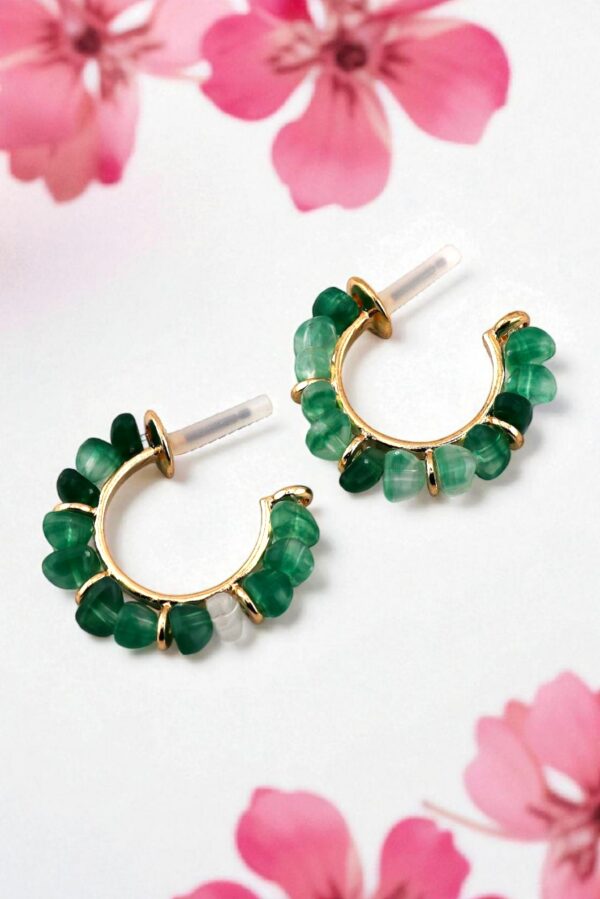 Jade Bloom – Harmony Hoop Earrings - Image 3