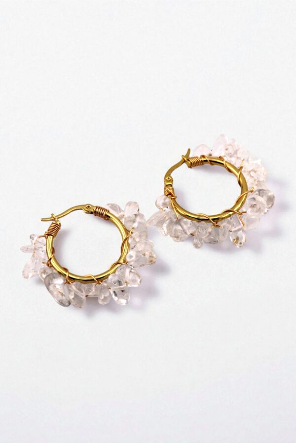Crystal Clarity Hoops – Cleanse Energy, Sharpen Focus - Image 2