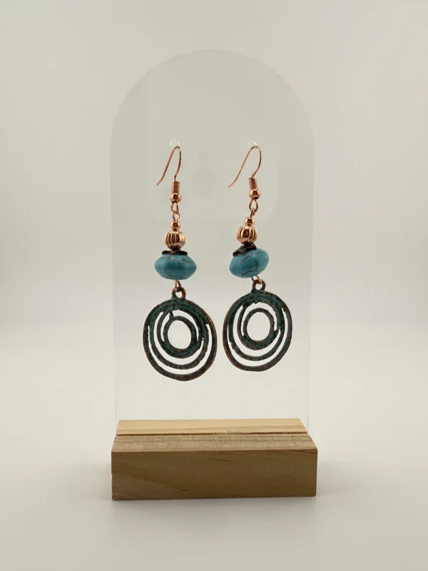 Earth Echo – Tribal Turquoise Energy Drops - Image 2