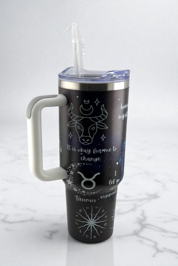 Earthbound Taurus Zodiac Tumbler – Embrace the Power of Stability - Image 3