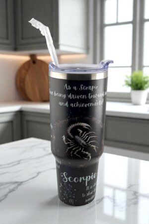 Fierce Scorpio Zodiac Tumbler – Driven by Depth & Determination