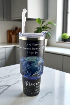 Mystic Pisces Zodiac Tumbler – Flow with Feeling