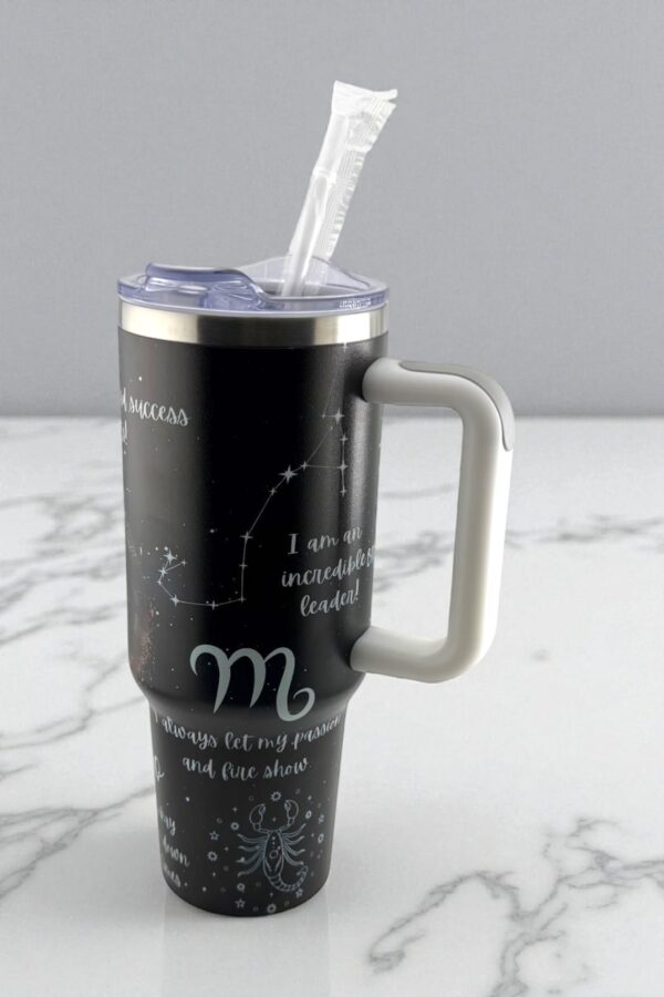 Fierce Scorpio Zodiac Tumbler – Driven by Depth & Determination - Image 2