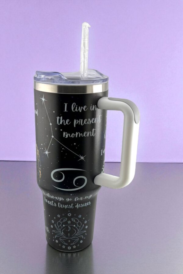 Cosmic Cancer Zodiac Tumbler – Flow with Feeling - Image 3