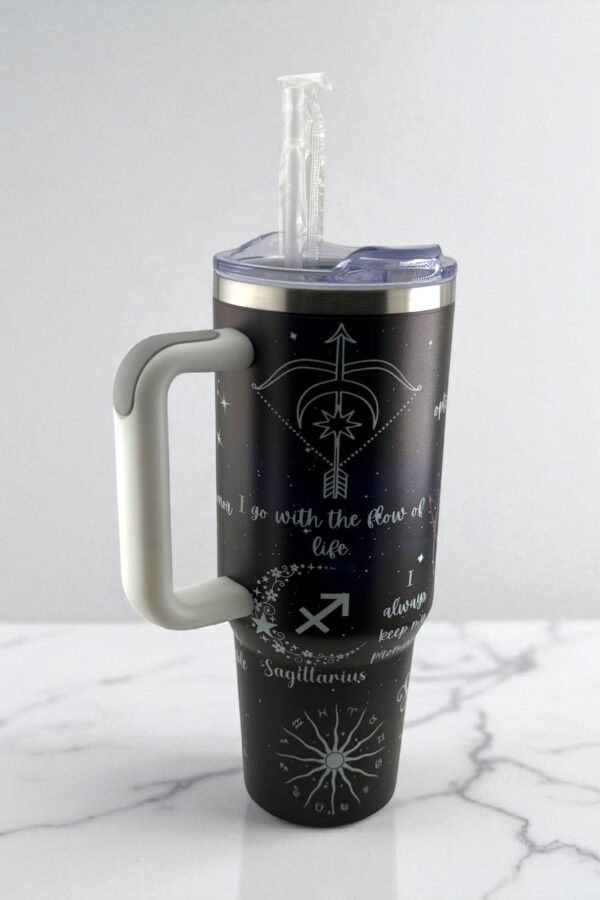 Firesoul Sagittarius Zodiac Tumbler – Embrace the Adventure - Image 3