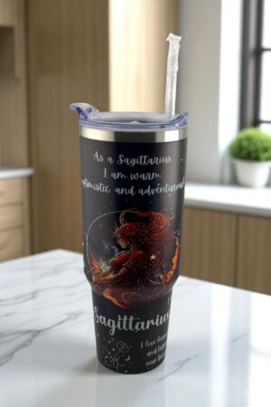 Firesoul Sagittarius Zodiac Tumbler – Embrace the Adventure