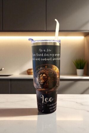 Leo Zodiac Tumbler – Radiate Like Royalty