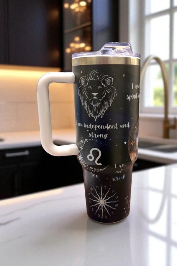 Leo Zodiac Tumbler – Radiate Like Royalty - Image 2