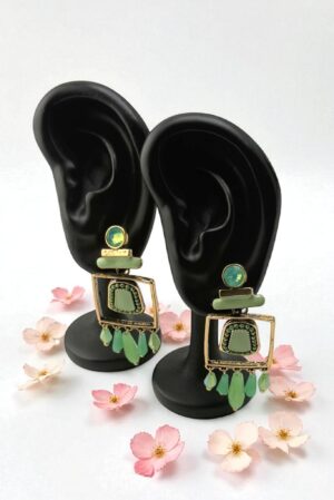 Mint Mirage – Boho Chic Dangle Earrings