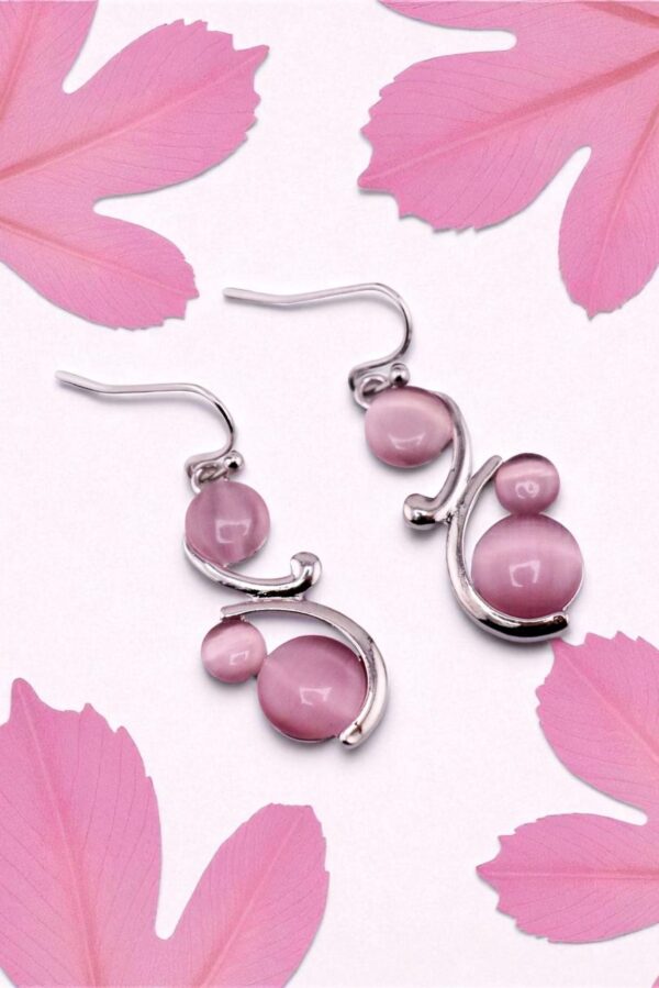 Moonlit Petals Earrings – Embrace of Elegance - Image 2