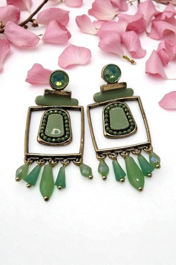 Verdant Vision – Statement Energy Earrings - Image 2