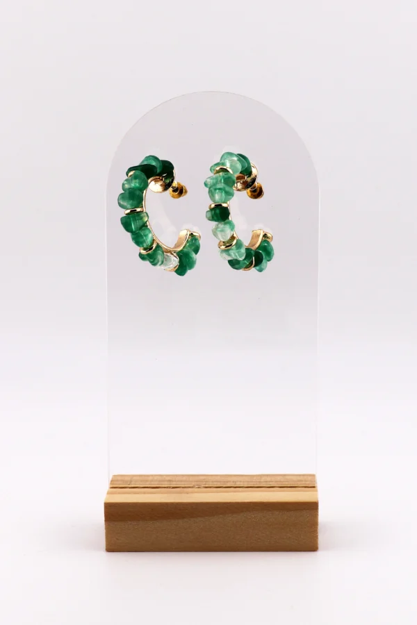 Jade Bloom – Harmony Hoop Earrings - Image 2