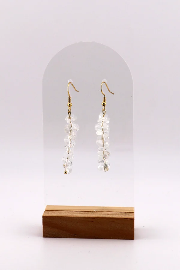Celestial Clarity – Clear Quartz Earrings - Image 2