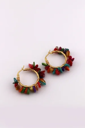 Chakra Bloom Hoops – Balance Energy, Radiate Color