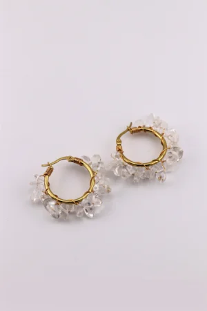 Crystal Clarity Hoops – Cleanse Energy, Sharpen Focus