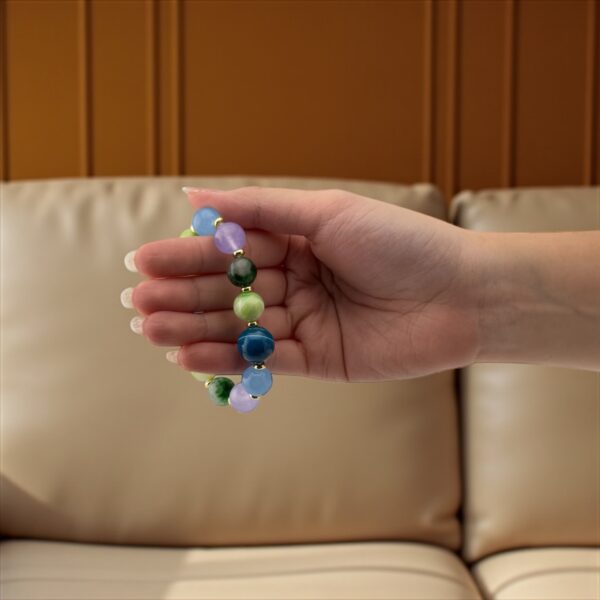 JoyMyst – 12mm Stones: Mixed Agates & Jades Purpose: Positivity, happiness, and luck - Image 2