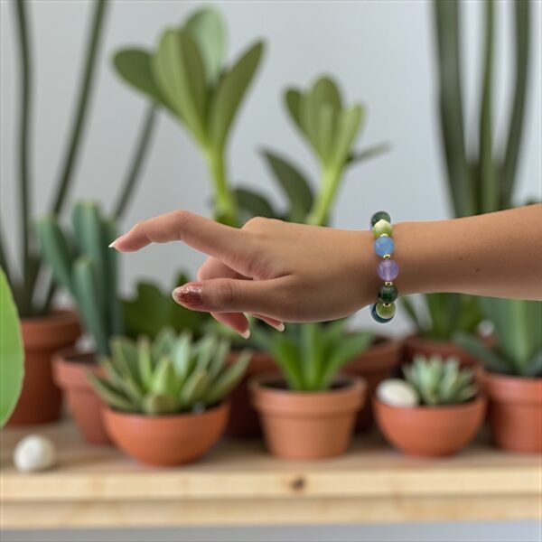 JoyMyst – 12mm Stones: Mixed Agates & Jades Purpose: Positivity, happiness, and luck - Image 4