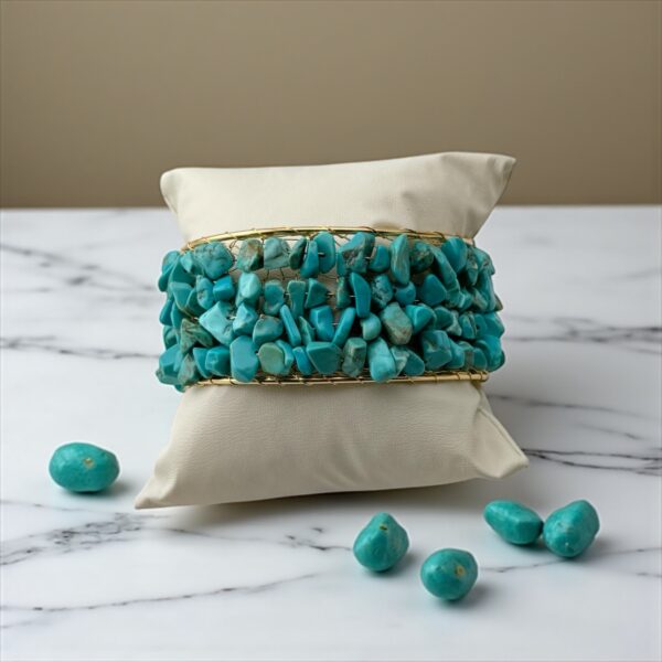 OceanVault – Adjustable Stone: Turquoise Chips Purpose: Travel luck, ancient wisdom, and sacred protection - Image 2