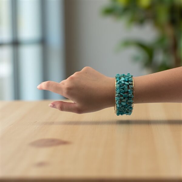 OceanVault – Adjustable Stone: Turquoise Chips Purpose: Travel luck, ancient wisdom, and sacred protection - Image 3