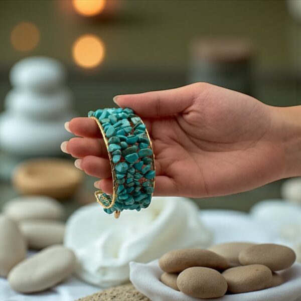 OceanVault – Adjustable Stone: Turquoise Chips Purpose: Travel luck, ancient wisdom, and sacred protection - Image 4
