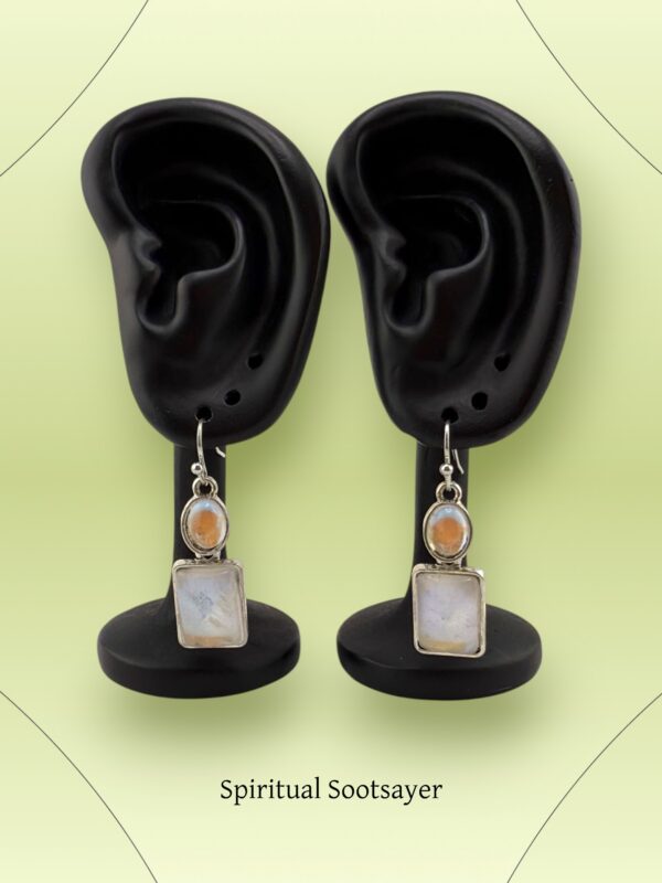 Lunar Dream – Dual Moonstone Drops - Image 2