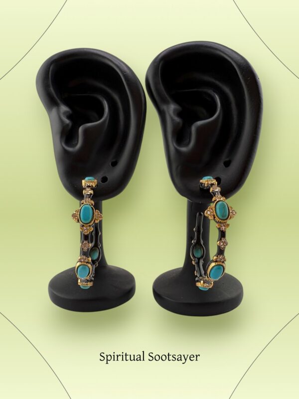 Royal Oasis – Vintage Turquoise Chandeliers - Image 2