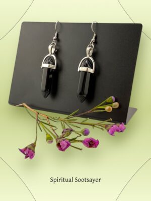 Obsidian Spike Earrings – Shield of Grounded Energy