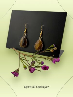 Tiger’s Teardrop Earrings – Courage in Every Step