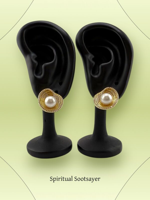Golden Halo Studs – Elegance in Every Era - Image 2