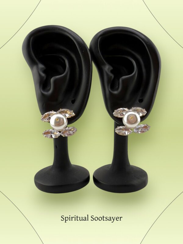 Crystal Bloom Studs – Grace with a Glint - Image 2