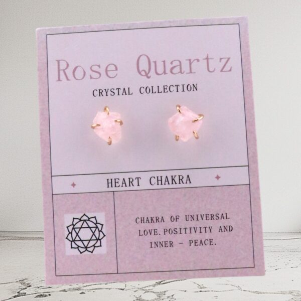 Rose Quartz Studs – Love in Every Sparkle