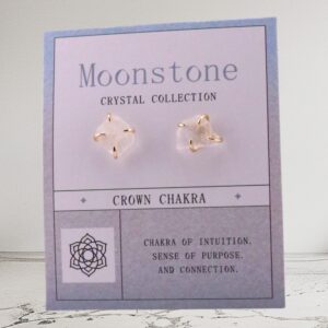 Moonstone Studs – Intuition & Light