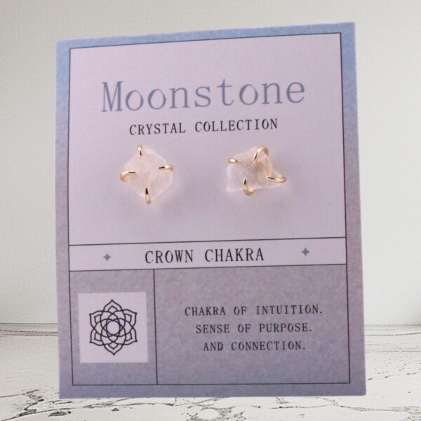 Moonstone Studs – Intuition & Light