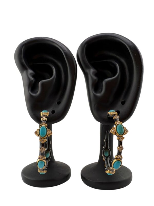 Royal Oasis – Vintage Turquoise Chandeliers - Image 3