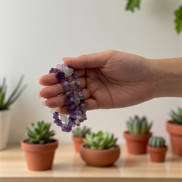 Amethyst Mystic Veil Stack Bracelet – Calm Mind, Clear Vision, Deep Soul - Image 2