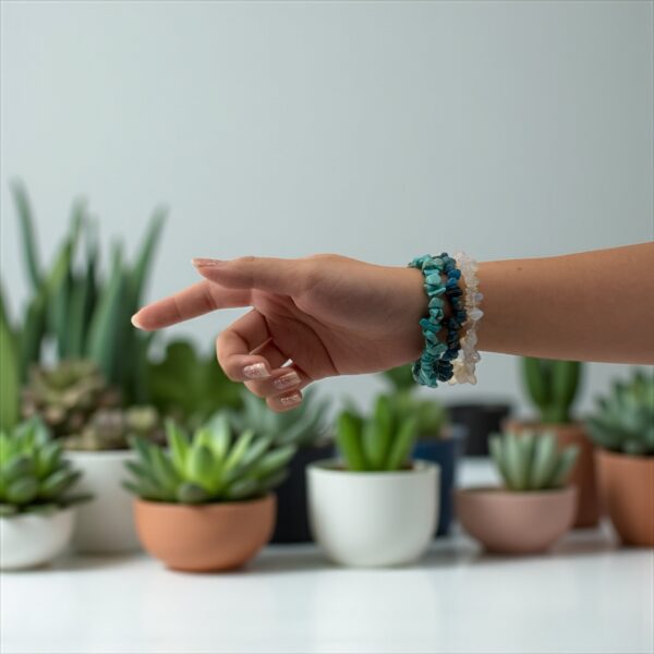 Amazonite  Spirit Stack Bracelet– Embrace the Flow of Calm & Clarity - Image 4
