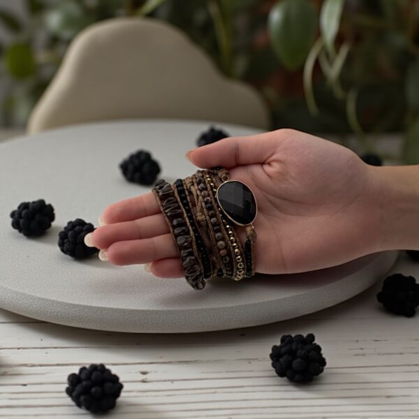 Night Guard Stone: Black Onyx, Hematite, Obsidian Purpose: Protection from envy, psychic shielding, blocking toxic energies in relationships or work - Image 4