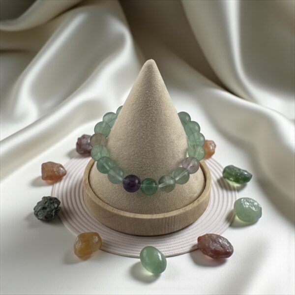 NeuroCalm – 10mm  Stone: Fluorite (For emotional detachment, toxic bonds, and boundary reinforcement) - Image 2