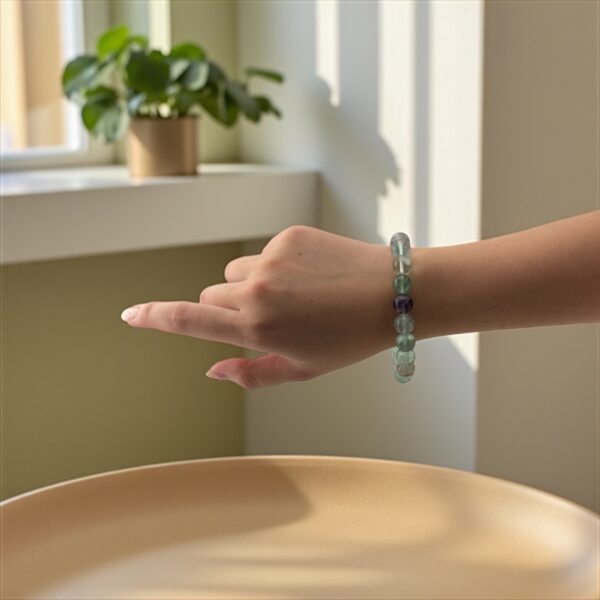 NeuroCalm – 10mm  Stone: Fluorite (For emotional detachment, toxic bonds, and boundary reinforcement) - Image 3