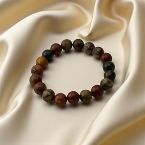 MindMend – 10mm  Stone: Fancy Jasper (For mental overactivity, scattered thoughts, and emotional tiredness)