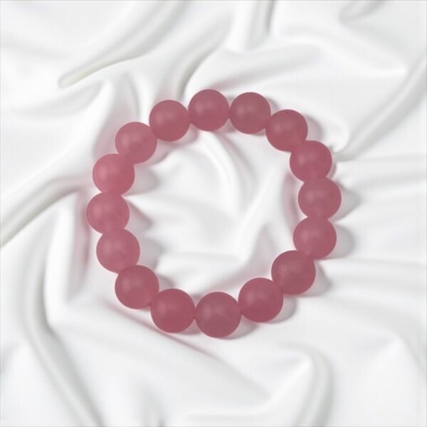 LoveQuartz – 12mm  Stone: Rose Quartz (For restoring love, emotional connection, and attracting reconciliation)