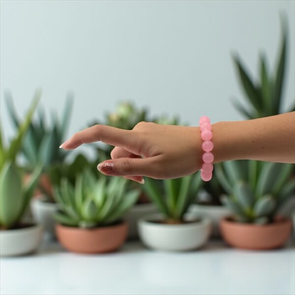 LoveQuartz – 12mm  Stone: Rose Quartz (For restoring love, emotional connection, and attracting reconciliation) - Image 3